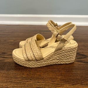 Franco Sarto women’s size 7.5M platform sandals - 3" heel